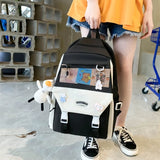 5pcs Large Capacity Backpack Set for Teens Girls