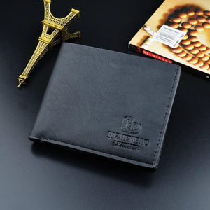 5pcs Men PU Letter Prints Foldable Short Wallet