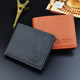 5pcs Men PU Letter Prints Foldable Short Wallet