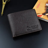 5pcs Men PU Letter Prints Foldable Short Wallet