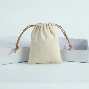 5pcs Cotton Jewelry Bags Necklace Earring Ring Pouch Wedding Party Gift Bag