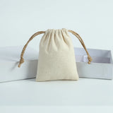 5pcs Cotton Jewelry Bags Necklace Earring Ring Pouch Wedding Party Gift Bag