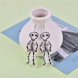 5pcs Acrylic Halloween Ghost Haunted House Evil Skeleton Charms