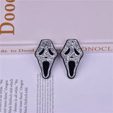 5pcs Halloween Skull DIY Patch for Crafts R66