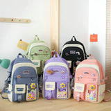 5pcs Kids School Backpack Bookbag Laptop Bag For Girls
