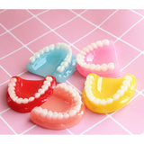 5pcs Halloween Tooth Pendant DIY Patch for Crafts Making