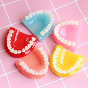 5pcs Halloween Tooth Pendant DIY Patch for Crafts Making