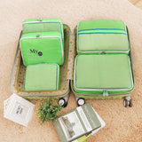 5pcs/Set Luggage Packing Cube Organizer Nylon Travel Pouch Set 4colors
