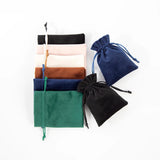 5pcs Velvet Jewelry Gift Bags 7x9cm Drawstring Pouch Wedding Favors Bag