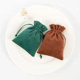 5pcs Velvet Jewelry Gift Bags 7x9cm Drawstring Pouch Wedding Favors Bag