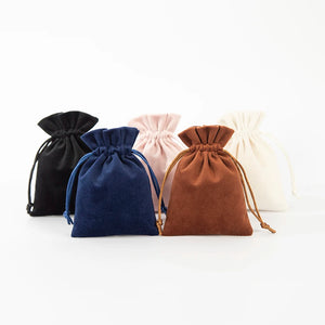 5pcs Velvet Jewelry Gift Bags 7x9cm Drawstring Pouch Wedding Favors Bag