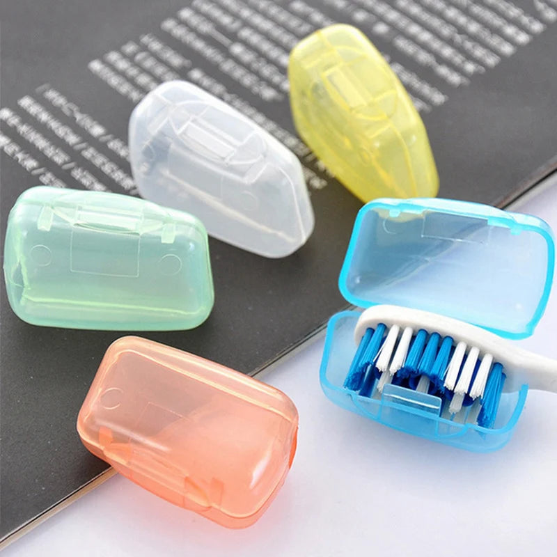 5pcs Travel Toothbrush Cover Case Cap Protector Organizer