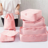 6/7Pcs/Set Baggage Packing Cube Travel Bags Large Partition Pouch