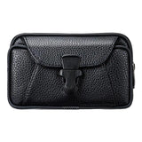 6.8in Waist Packs Mobile Phone Bag Leather Outdoor Sport Phone Pouch