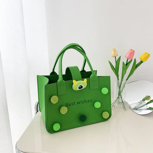Cartoon Decoration Tote Bags for Women