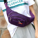 6 Colors Unisex Waist Pack Bum Bag Travelling Phone Money Pouch Female Belt Bags