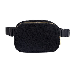 6 Colors Outdoor Waist Bag Soft Plush Fanny Pack for Men Women