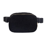 6 Colors Outdoor Waist Bag Soft Plush Fanny Pack for Men Women