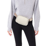 6 Colors Outdoor Waist Bag Soft Plush Fanny Pack for Men Women
