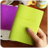 Candy Colors Passport Holder Leather Bag