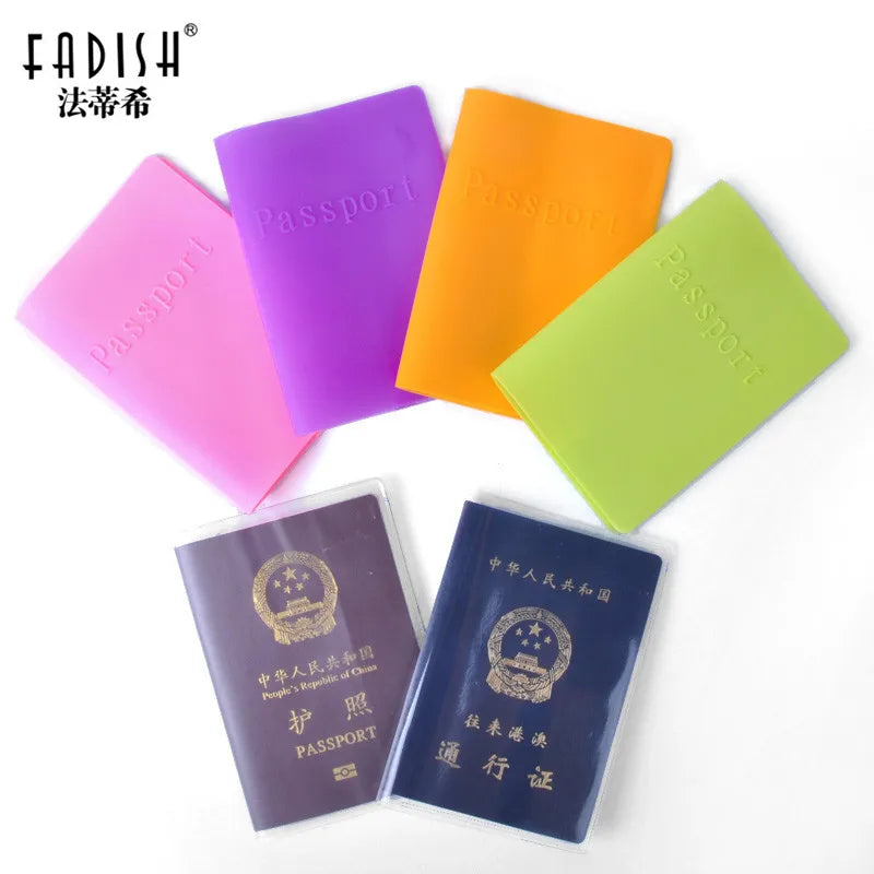 Candy Colors Passport Holder Leather Bag