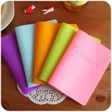 Candy Colors Passport Holder Leather Bag