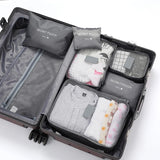 6 Pcs Waterproof Travel Clothes Storage Bags Portable Luggage Organizer Pouch