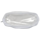 6 Clear PVC Pen Pencil Case Zipper, Stationery Pouch for School Office