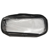 6 Clear PVC Pen Pencil Case Zipper, Stationery Pouch for School Office