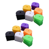 60 PACK Mixed Coloured Key Covers Tags ID Markers Toppers Caps
