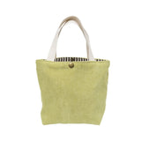 63HC Corduroy Lunch Bag Reusable Picnic Bucket Bags Casual Tote Female