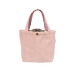 63HC Corduroy Lunch Bag Reusable Picnic Bucket Bags Casual Tote Female