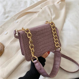 63HC Small Square Crossbody Bag for Women PU Leather Flap Messenger Bag