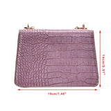 63HC Small Square Crossbody Bag for Women PU Leather Flap Messenger Bag