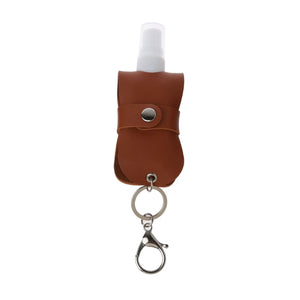 50ml Squeeze Spray Bottle Travel Refillable Leakproof with Keychain Holder