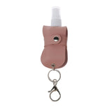 50ml Squeeze Spray Bottle Travel Refillable Leakproof with Keychain Holder