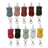 50ml Squeeze Spray Bottle Travel Refillable Leakproof with Keychain Holder
