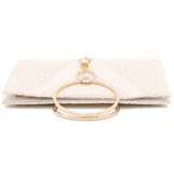 Retro Straw Clutch Bag with Tassel Handle, Crossbody Party Purse
