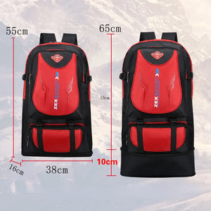 65L Waterproof Hiking Bag Travel Backpack Mountaineering Trekking Camping