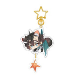 Honkai: Star Rail Himeko Cosplay Acrylic Keychains Bag Accessories
