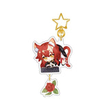 Honkai: Star Rail Himeko Cosplay Acrylic Keychains Bag Accessories
