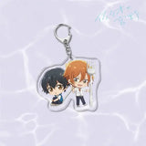 Sasaki and Miyano Anime Figure Acrylic Keychains Fans Gift