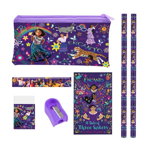 Encanto Stationery Box Set Mirabel Pencil Ruler Eraser Sharpener Case