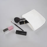 6Pcs DIY Cotton Pure Zipper Case Canvas Travel Cosmetic Bag Washable Pouch