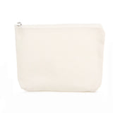 6Pcs DIY Cotton Pure Zipper Case Canvas Travel Cosmetic Bag Washable Pouch