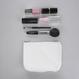 6Pcs DIY Cotton Pure Zipper Case Canvas Travel Cosmetic Bag Washable Pouch
