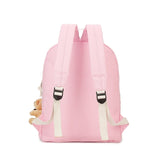 6Pcs/Sets Cartoon School Backpack Canvas Bag Teenage Students Large Schoolbag