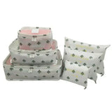6Pcs Travel Storage Bag Waterproof Clothes Packing Cube Set