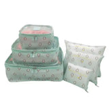 6Pcs Travel Storage Bag Waterproof Clothes Packing Cube Set