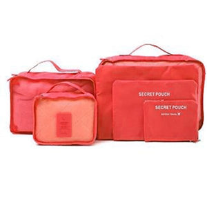 6Pcs Waterproof Travel Clothes Storage Bags Luggage Organizer Pouch